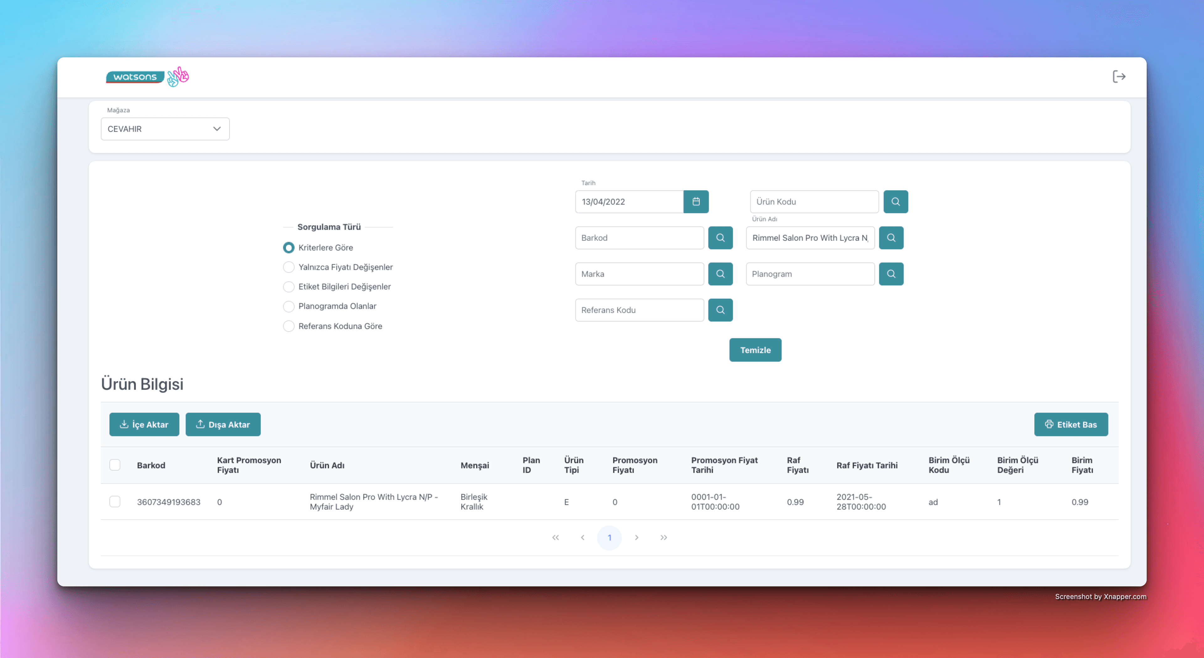 Watsons Barcode Generator